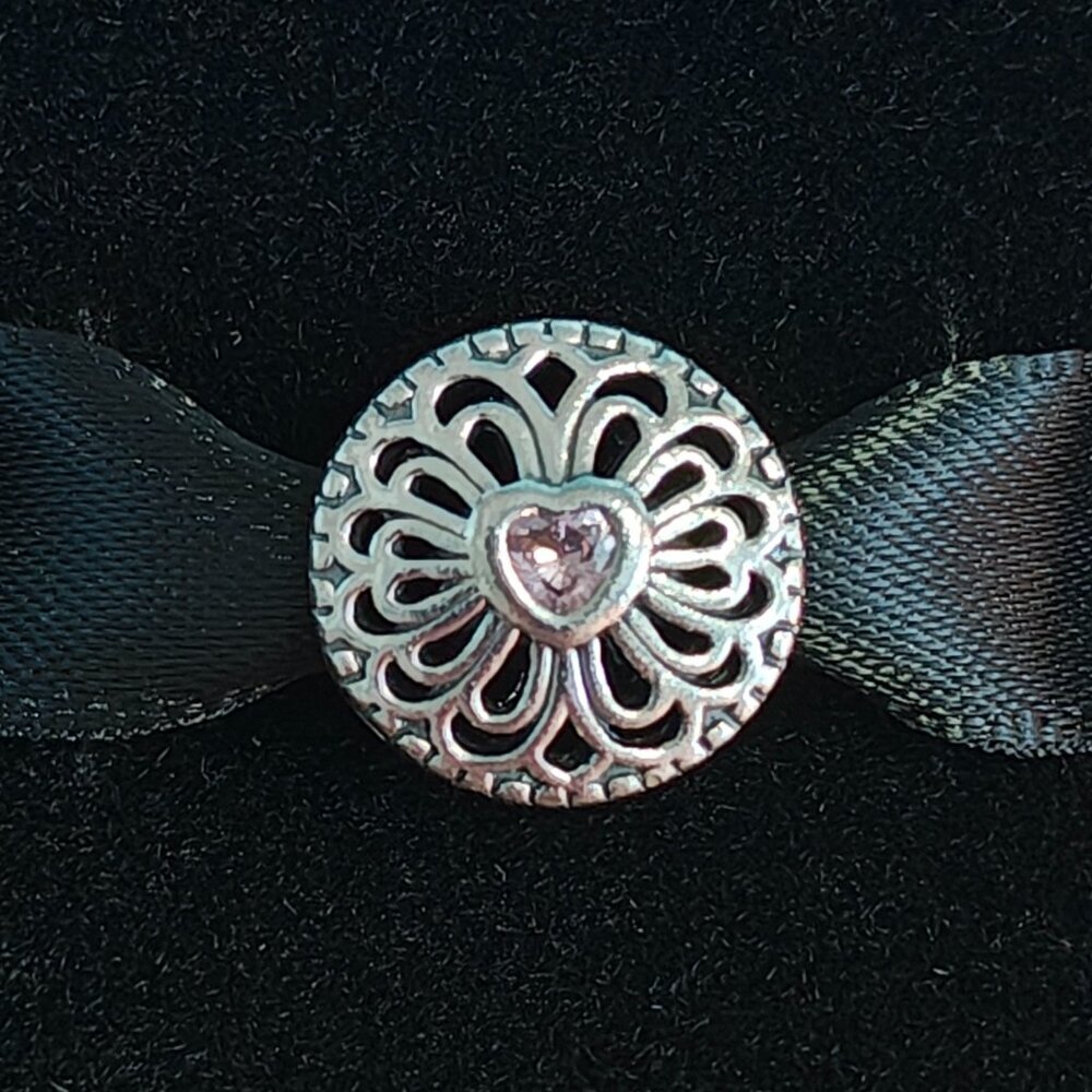 Authentic Retired Pandora Love and Friendship Openworks Charm - 791955PCZ